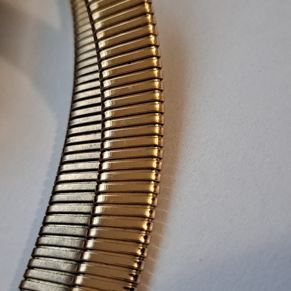 Vintage Park Lane Gold Tone Snake Collar Choker - Picture 5 of 9
